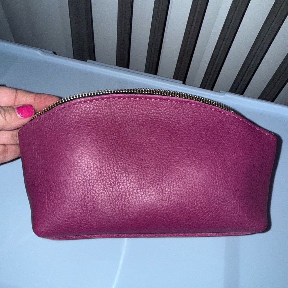 Portland Leather Goods Small Eclipse Cosmetic Bag - Iris - Picture 3 of 4